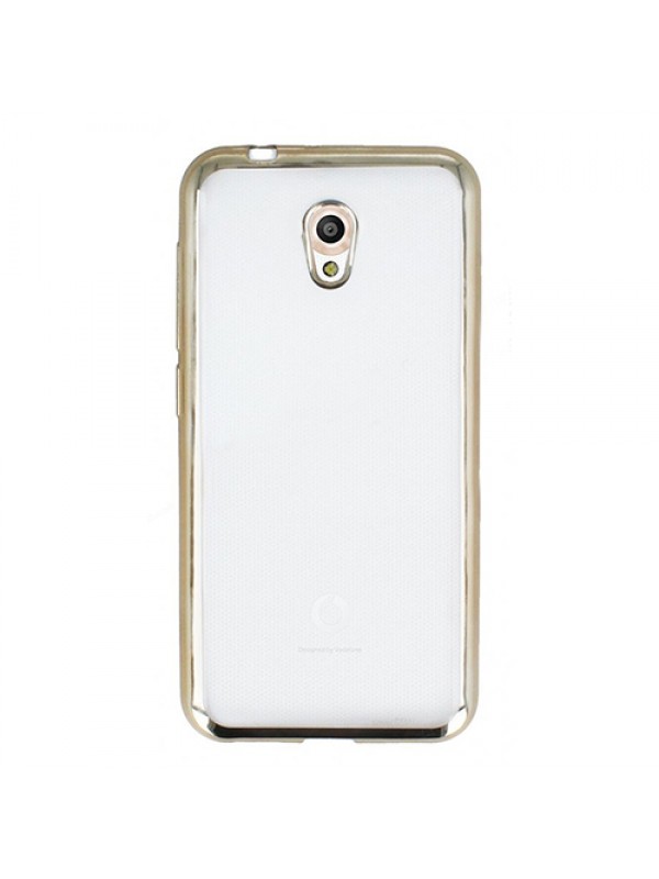 FitCase Laser Color Vodafone Smart 7 Style Silikon Kılıf Gold