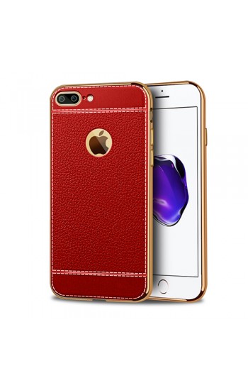 FitCase Laser Elegant iPhone 7-8 Plus Silikon Arka Kapak Kırmızı…