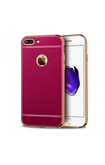 FitCase Laser Elegant iPhone 7-8 Plus Silikon Arka Kapak Pembe…