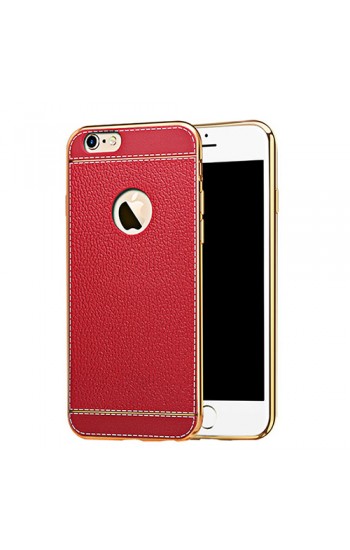 FitCase Laser Elegant iPhone 7-8 Silikon Arka Kapak Kırmızı…