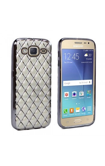 FitCase Laser Galaxy J2 (J200) Baklava Desenli Silver…