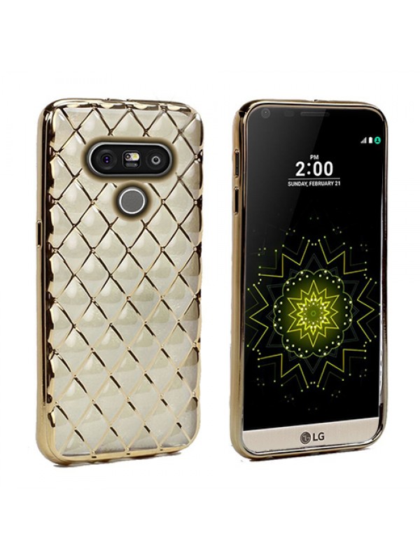 FitCase Laser LG G5 H850 Baklava Desenli Gold…