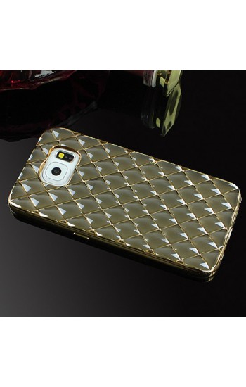 FitCase Laser Samsung S6 (G920) Baklava Desenli Gold - Siyah&hellip;