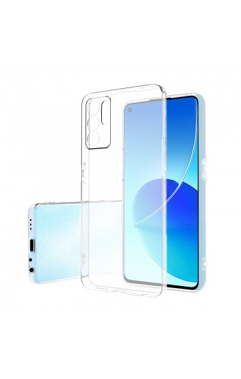 Oppo Reno 6 Kılıf Kamera Korumalı Silikon Şeffaf Arka Kapak…