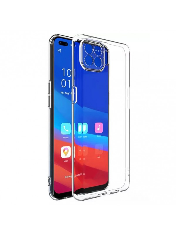 FitCase Oppo Reno4 Lite Kılıf Kamera Korumalı Silikon Şeffaf Arka …