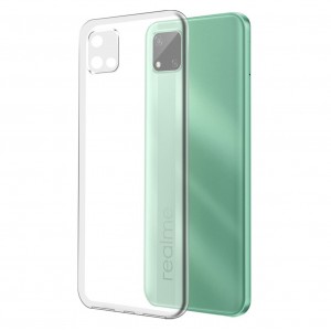 Realme C11 2021 Kılıf Kamera Korumalı Silikon Şeffaf Arka Kapak