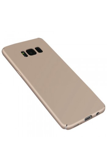 FitCase Rubber Samsung Galaxy S8 Kılıf Sert Arka Kapak Gold…