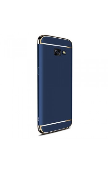 FitCase Samsung A3 2017 (A320) Golden Frame Arka Kapak Lacivert