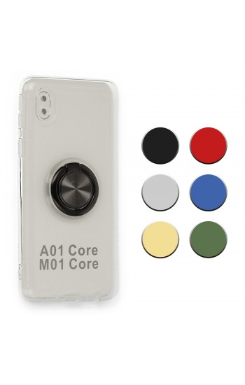 FitCase Samsung Galaxy A01 Core (A013) Kılıf Gross Ring Şeffaf Arka Kap&hellip;