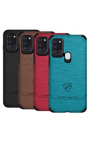 FitCase Samsung Galaxy A21s (A217) Kılıf Super Fabric Arka Kapak…