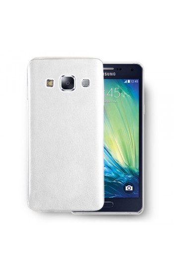 FitCase Samsung Galaxy A3 (A300) Kılıf Deri Dokulu Arka Kapak Beyaz…