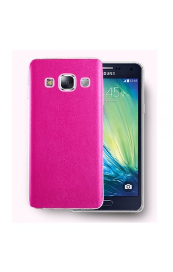 FitCase Samsung Galaxy A3 (A300) Kılıf Deri Dokulu Arka Kapak Pembe…