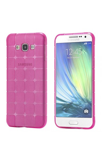 FitCase Samsung Galaxy A3 (A300) Plaid Silikon Arka Kapak Pembe