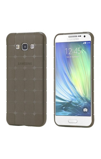 FitCase Samsung Galaxy A3 (A300) Plaid Silikon Arka Kapak Siyah…