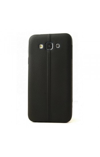 FitCase Samsung Galaxy A3 (A300) Ultra İnce Dikişli TPU Arka Kapak Siyah