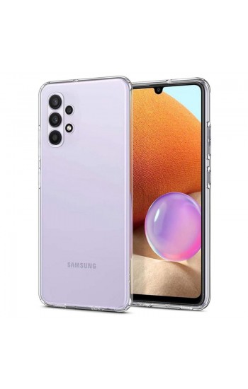 Samsung Galaxy A32 4G A325 Kılıf Kamera Korumalı Silikon Şeffaf Arka K…
