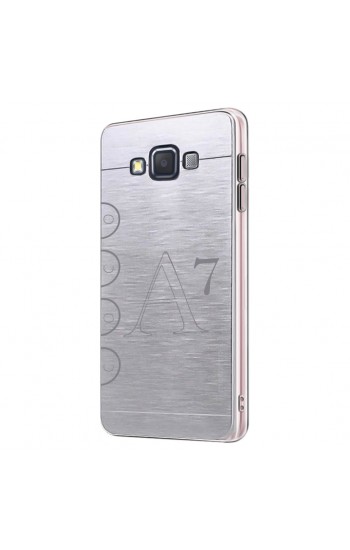 FitCase Samsung Galaxy A7 (A700) Metal TPU Arka Kapak Gri