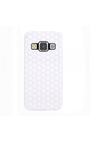 FitCase Samsung Galaxy A7 (A700) TPU Beehive Serisi Arka Kapak Beyaz…