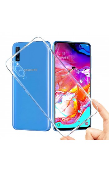 Samsung Galaxy A70 (A705) Kılıf Kamera Korumalı Silikon Şeffaf Kapak…