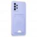 FitCase Samsung Galaxy A72 Cardy Soft Delikli Kartlık Cepli Silikon Kapak