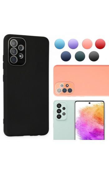 FitCase Samsung Galaxy A73 5G Glass Kamera Korumalı Lansman Silikon Kapak&hellip;