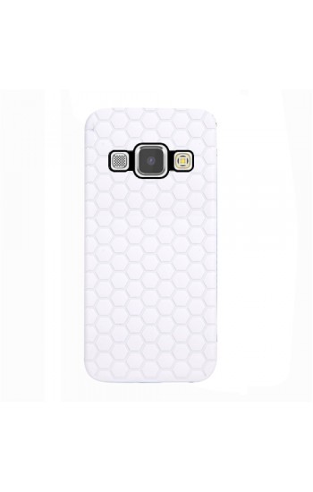 FitCase Samsung Galaxy A8 (A800) TPU Beehive Serisi Arka Kapak Beyaz…