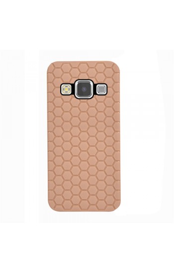 FitCase Samsung Galaxy E5 (E500) TPU Beehive Serisi Arka Kapak Gold