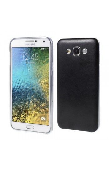 FitCase Samsung Galaxy E7 (E700) Kılıf Deri Dokulu Arka Kılıf Siyah…