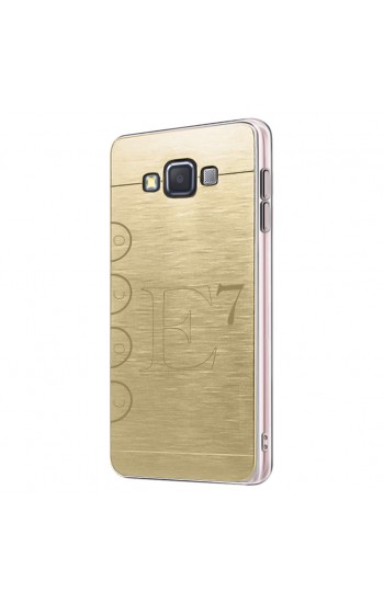 FitCase Samsung Galaxy E7 (E700) Metal TPU Arka Kapak Gold