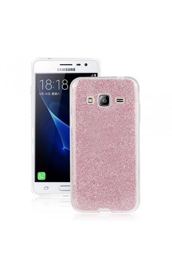 FitCase Samsung Galaxy J5 (J500) Simli Arka Kapak Pembe&hellip;