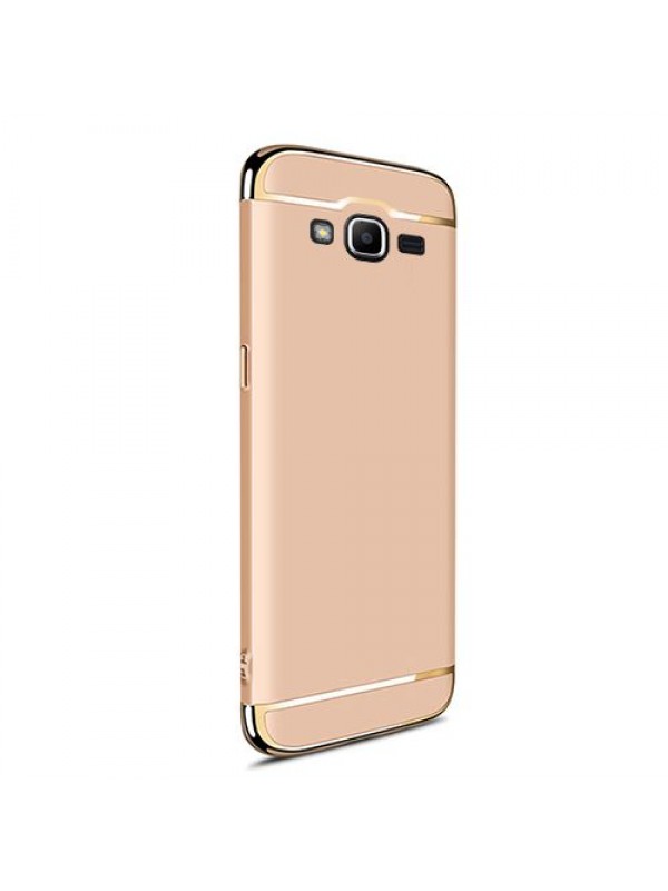 FitCase Samsung Grand Prime Plus (G532) Golden Frame Arka Kapak Gold…