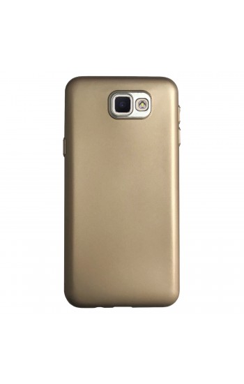 FitCase Samsung J5 Prime (G570) Metal Kamera Korumalı Silikon Arka Kapak Gold