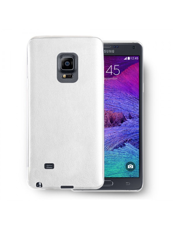 FitCase Samsung Note 4 (N910) Kılıf Deri Dokulu Arka Kapak Beya…