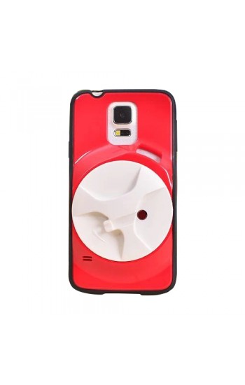 FitCase Samsung S5 (G900) Kulaklık Makaralı Arka Kapak Kırmızı&hellip;