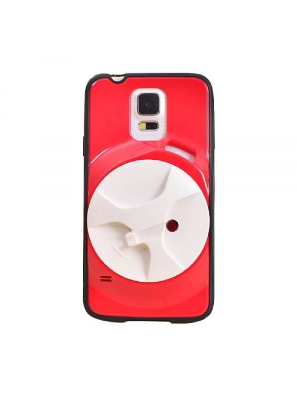 FitCase Samsung S5 (G900) Kulaklık Makaralı Arka Kapak Kırmızı&hellip;