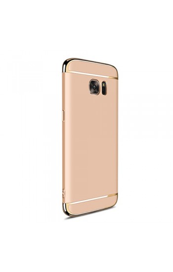 FitCase Samsung S7 EDGE (G935) Golden Frame Arka Kapak Gold…