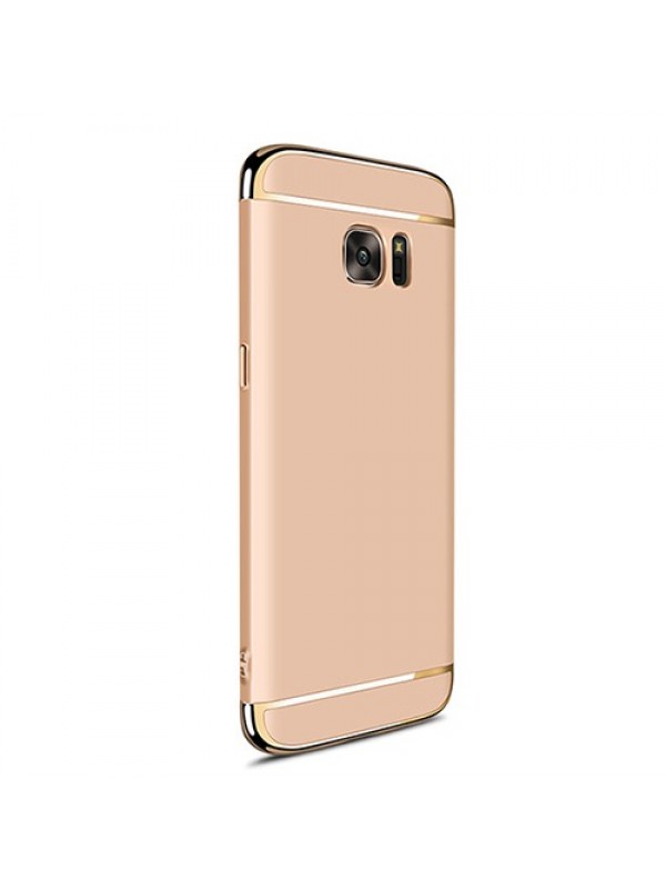 FitCase Samsung S7 EDGE (G935) Golden Frame Arka Kapak Gold…