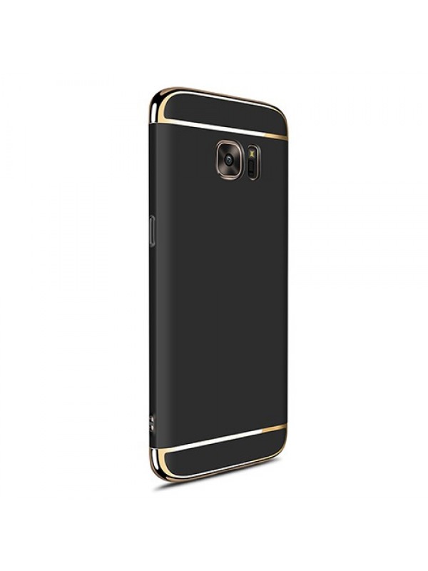 FitCase Samsung S7 EDGE (G935) Golden Frame Arka Kapak Siyah&hellip;