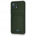 FitCase Xiaomi Mi 11 Lite Cardy Soft Delikli Kartlık Cepli Silikon Kapak