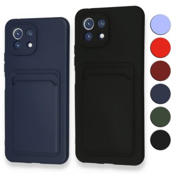 FitCase Xiaomi Mi 11 Lite Cardy Soft Kartlık Cepli Silikon Kapak FitCase Xiaomi Mi 11 Lite Cardy Soft Kartlık Cepli Silikon Kapak