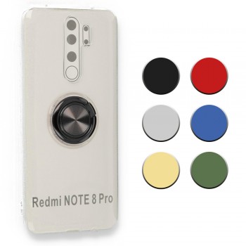 FitCase Xiaomi Redmi Note 8 Pro Kılıf Gross Ring Şeffaf Arka Kapak FitCase Xiaomi Redmi Note 8 Pro Kılıf Gross Ring Şeffaf Arka Kapak