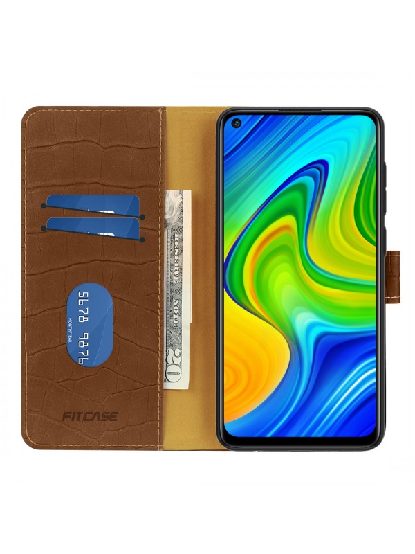 Xiaomi Redmi Note 9 Kılıf Kroko Desen Kapaklı Cüzdanlı…
