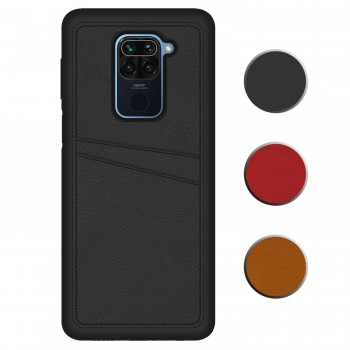 FitCase Xiaomi Redmi Note 9 Kılıf Proda Deri Çift Kartlık Cepli Kapak