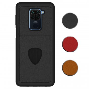 FitCase Xiaomi Redmi Note 9 Kılıf Proda Deri Tek Kartlık Cepli Kapak