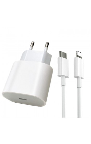 FitPlus A2347 PD 20W USB-C Şarj Aleti Type-C to Lightning Kablo Set…