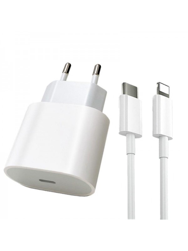 FitPlus A2347 PD 20W USB-C Şarj Aleti Type-C to Lightning Kablo Set…