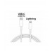 FitPlus A2347 PD 20W USB-C Şarj Aleti Type-C to Lightning Kablo Set