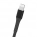 FitPlus Strong ST-112 Lightning Data/Şarj Kablosu 3A 1mt Örgü - Siyah FitPlus Strong ST-112 Lightning Data/Şarj Kablosu 3A 1mt Örgü - Siyah