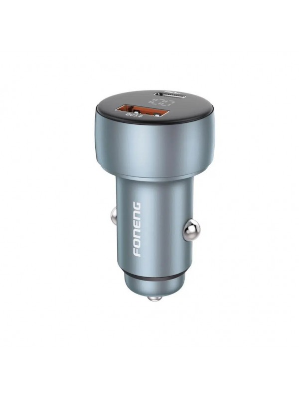 Foneng C18 48W Type-C + USB Led Gösterge Araç içi Şarj Adaptörü… Foneng C18 48W Type-C + USB Led Gösterge Araç içi Şarj Adaptörü…