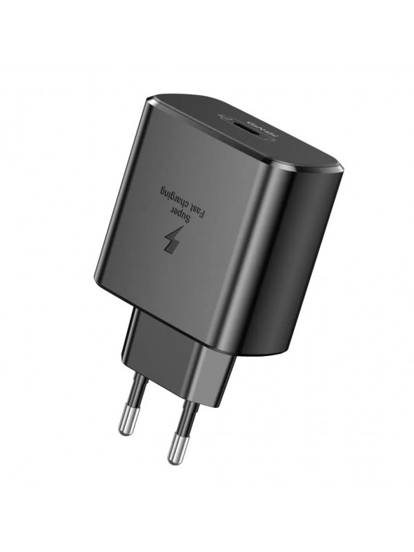 Foneng EU62 GaN 45W PD Type-C Girişli Hızlı Şarj Adaptörü - Siya…